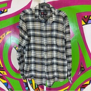 Zone, Plaid Button Up Shirt. Size XL. In good used condition!